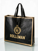 ROLLEMAN® Shopper – Zwart/Goud – 47 × 36 × 10 cm