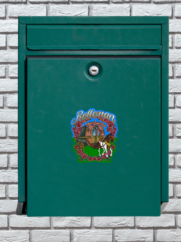 Nomad Horse Trailer Sticker - Waterproof Mirror Sticker 8.7x10cm