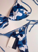 ROLLEMAN Lucia Bikini - Luipaardprint Blissful Blue Wit Zwart
