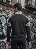ROLLEMAN® Morello Heren Trainingsjasje – Zwart met Lichtgrijze Details