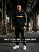 ROLLEMAN Ravi Trainingsjas – Zwart / Amber Goud