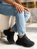 Angelina – Basket noire à strass