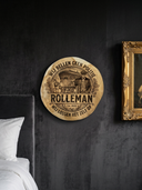 Wij Bellen Geen Politie — Grappige Teak Houtschijf | Toilet, Hal & Mancave | Top Cadeau | ROLLEMAN®