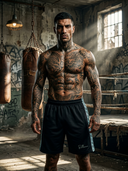 Dante | ROLLEMAN® | Sports Shorts | Black/Sage Green