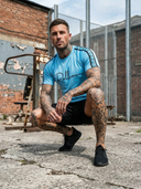 Yanko Premium Sportset Tweedelig - Sneldrogend & Ademend - Turquoise/Zwart