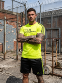 Kuba Premium Sportset Tweedelig - Sneldrogend & Ademend - Neon Geel /Zwart