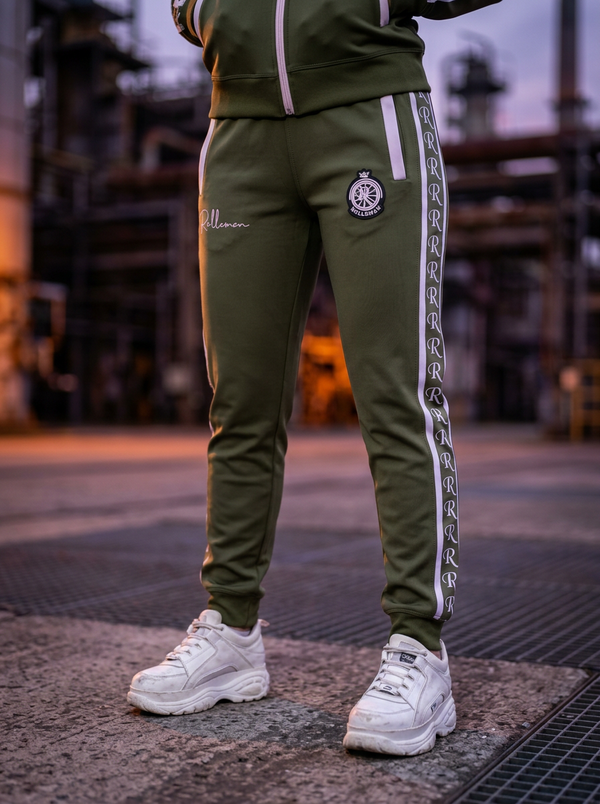 ROLLEMAN® — Leila | Dames Trainingsbroek | Army Green & Baby Pink
