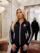 ROLLEMAN® Estefanía Dames Trainingsjasje — Zwart met Heavenly Pink
