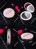 ROLLEMAN Trailer Trash Princess | LED Schminkspiegel | Rosa | Ø 7,5 cm