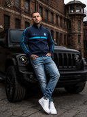 ROLLEMAN Hector Trainingsjas – Donkerblauw / Turquoise