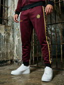 ROLLEMAN El Silencioso Trainingsbroek – Bordeauxrood / Amber Goud