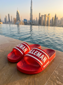 Inferno LuxeSlide — Rood/Wit 3D Logo