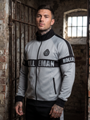 ROLLEMAN® Cash Heren Trainingsjasje – Lichtgrijs met Zwart