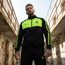 Dritan Zweiteiliger Trainingsanzug für Herren – Schwarz mit Neongelb