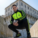 Dritan Zweiteiliger Trainingsanzug für Herren – Schwarz mit Neongelb