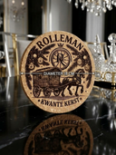 ROLLEMAN® Kwante Kerst | Kurken Pannenleger | Ø 18 cm