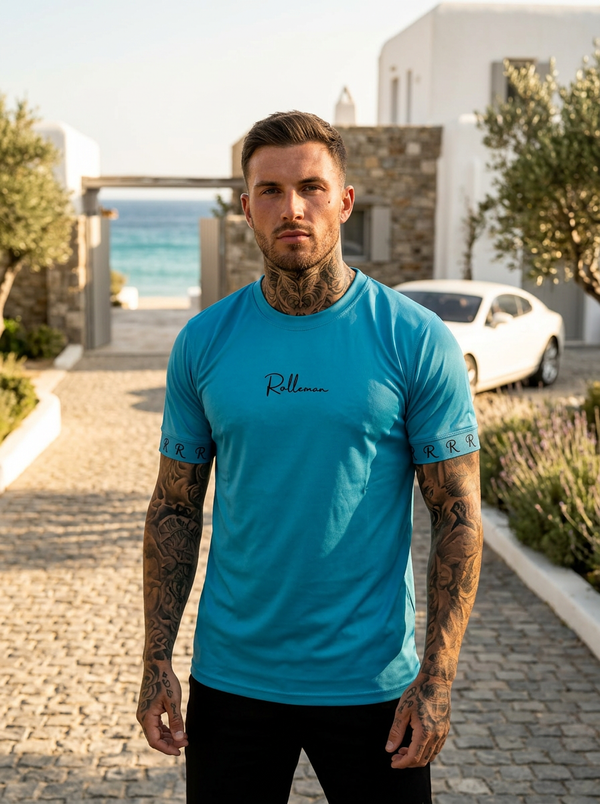 Leonid | ROLLEMAN® | T-shirt | Turquoise