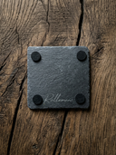 ROLLEMAN® Leisteen Bierviltje | Gegraveerd Bargoens Woord