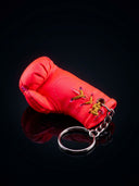 Scarlet Queen Glove Mini Glove Sleutelhanger met ROLLEMAN Wiel Logo | Neon Coral