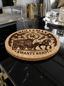 ROLLEMAN® Kwante Kerst | Kurken Pannenleger | Ø 18 cm