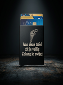 ROLLEMAN® Aluminium Pasjeshouder | Omertà Editie | Zwart | Limited Edition