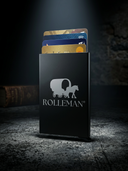 ROLLEMAN® Aluminium Pasjeshouder | Omertà Editie | Zwart | Limited Edition