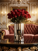 ROLLEMAN® Luxury Decoratie Vaas | Windlicht | Spiegelglas Brons | 20 cm