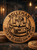 ROLLEMAN® Palermo Don Onderzetters — Set 6 Stuks incl. Standaard | Mangohout | Gelimiteerd