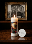 Lux Memoria | ROLLEMAN® | Devotiekaars Wit | 216 Uur Brandtijd
