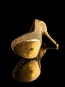 ROLLEMAN® | Gold Crystal Stiletto | Luxe Interieur Sculptuur | Limited Edition