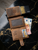 ROLLEMAN® Leren Portemonnee | Signature Edition | RFID-bescherming | 10 × 7,5 cm