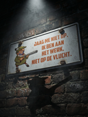 ROLLEMAN® | Metalen Wandbord | Aan het Werk
