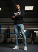 Zoltán Sweater - Zwart: "Lauw Poekelen - Niet Praten" | Zwijgcode ROLLEMAN