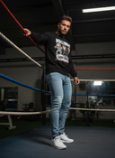 Zoltán Sweater - Zwart: "Lauw Poekelen - Niet Praten" | Zwijgcode ROLLEMAN