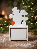Houten Kerstkalender | Aftellen naar Kerst | Sneeuwpop Decoratie