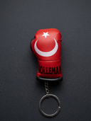Turkish Titan Mini Glove Keychain with Turkish Flag