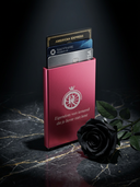 ROLLEMAN® Aluminium Pashouder | Begrafenis Editie | Roze & Zwart | Limited Edition