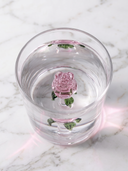 Roos Drinkglas met Bloemfiguur – 350 ml | Roos