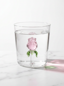 Roos Drinkglas met Bloemfiguur – 350 ml | Roos