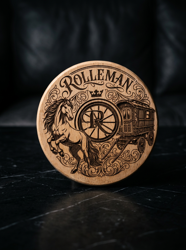 ROLLEMAN Acacia Onderzetter | Limited Edition | Exclusief Gegraveerd Artwork