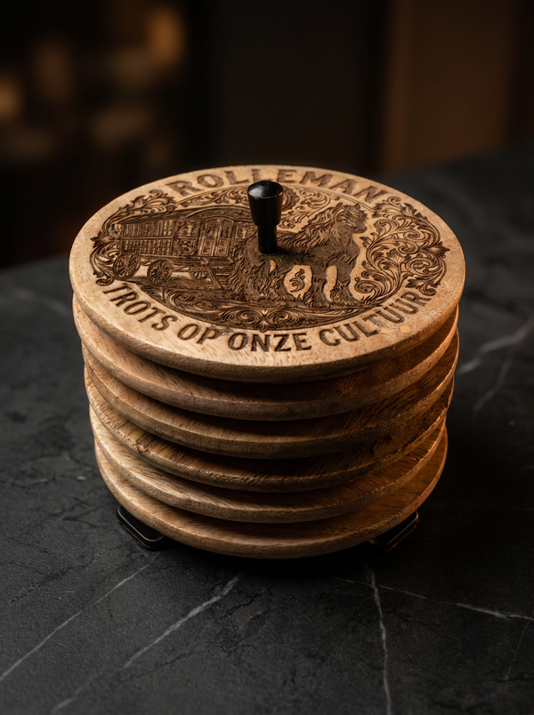 ROLLEMAN® Onderzetters Set | Trots Op Onze Cultuur | 6-Delig | Limited Edition