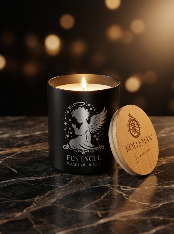 ROLLEMAN® Geurkaars | In Memoriam | Een Engel Waakt Over Jou | Vanille