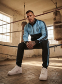 Milo Tweedelig Trainingspak Heren - Zwart met Turquoise