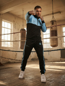 Milo Tweedelig Trainingspak Heren - Zwart met Turquoise