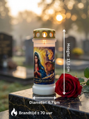 ROLLEMAN® Memorial Candle | Rest In Peace — Forever In Our Hearts | Traveller Edition — 70 Hour Burn Time