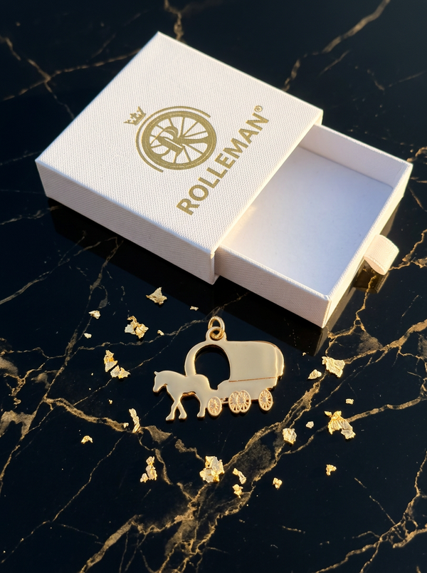 ROLLEMAN® Gypsy Wagon | Gold Plated Hanger | Exclusief Cadeau
