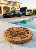 ROLLEMAN® Costa del Kamp | Kurk Onderzetter | Ø10 cm | Lasergravure