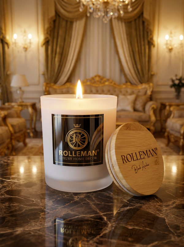 ROLLEMAN Black Amber — Luxury Candle