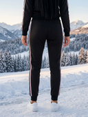 Cassandra — ROLLEMAN® Damen Trainingshose | Schwarz & Soft Blush Pink