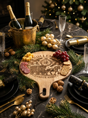 ROLLEMAN® Borrelplank | Kwante Kerst Edition | Mangohout | Handmade